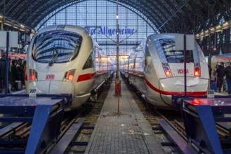 Frankfurt am Main main station, ICE trains, Hesse, Germany, Europe