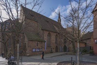 St Clare's Church, founded in 1273, Königstraße 66, Nuremberg, Middle Franconia, Bavaria, Germany,