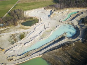 The Blue Hole, a residual hole from the kaolin mining operations of Kaolin- und Tonwerke