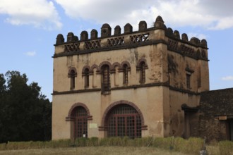 Amhara region, in the Gemp palace complex in Gondar, Gonder, imperial palace, UNESCO, world,