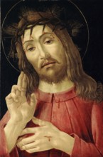 The Resurrected Christ (c. 1480), Painting by Sandro Botticelli (1 March 1445, 1510), one of the