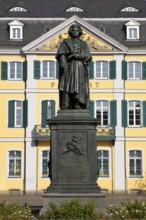 The Beethoven Monument commemorates the famous composer Ludwig van Beethoven on Münsterplatz, Bonn,