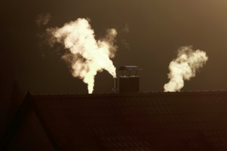 Heating homes in winter, symbolic image, Germany, Europe