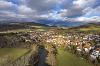 Witzenhausen and the Werra, Hesse, Germany, Europe