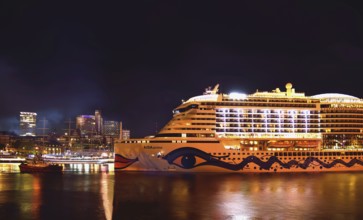 Deutschland, Hamburg, Hafen, St. Pauli, Kreuzfahrtschiff AIDAprima