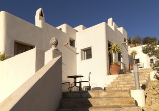 Modern architecture tourist accommodation, Los Presillas Bajas, Cabo de Gata natural park, Almeria,