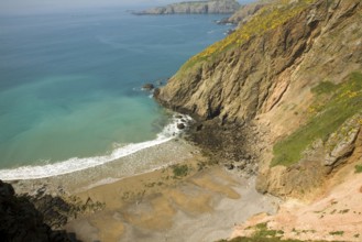 La Grande Greve beach, Island of Sark, Channel Islands, Great Britain