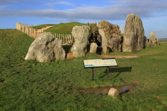 West Kennet neolithic long barrow, Wiltshire, England, UK