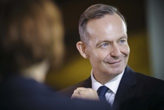 Volker Wissing (FDP), Federal Minister of Transport and Digital Affairs, pictured at the start of a