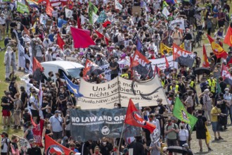 Demonstration against the planned assembly law in North Rhine-Westphalia, in Düsseldorf, various