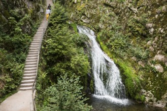 Allerheiligen Waterfalls, Ottenhöfen, Black Forest National Park, Ortenau, Black Forest,