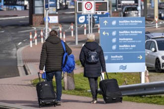 Norddeich-Mole railway station, at the ferry landing stage to the East Frisian islands of Norderney