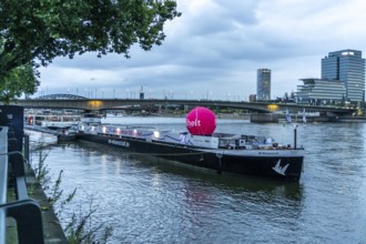 MS Wissenschaft, exhibition and science ship, with changing exhibitions, here at the North