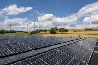 Wind farm near Lichtenau, Ostwestfalen-Lippe, a 100 kW solar power system was installed on the