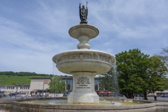 Kiliansbrunnen, was a gift in 1895 from Prince Regent Luitpold, Bahnhofspaltz, Würzburg, Lower