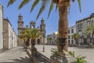 Cathedral of Santa Ana at Plaza Santa Ana, Vegueta Old Town, UNESCO World Heritage Site, Las