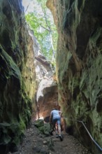 The Devil's Gorge, narrow, accessible gorge of sandstone rocks, with steep rocky gorges, near