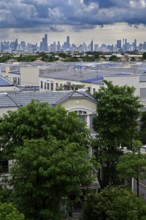 Skyline and residential buildings, Bangkok, Thailand, Asia