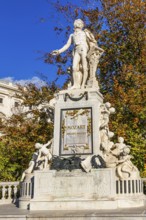 Mozart monument in the Burggarten, Vienna, Austria, Europe