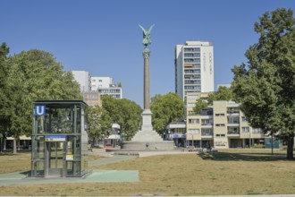 Peace Column, Mehringplatz, Kreuzberg, Friedrichshain-Kreuzberg, Berlin, Germany, Europe