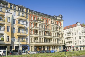 Old buildings, Danziger Straße, Prenzlauer Berg, Pankow, Berlin, Germany, Europe