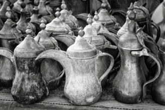 Traditional coffee pots, pot, coffee, mocha, Muslim, Islam, Arabic, old, Orient, oriental, travel,