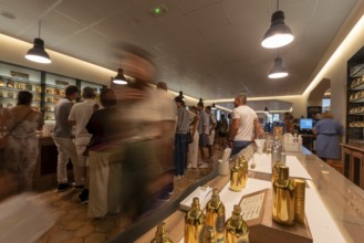 Tourists visit the Fragonard perfumery, Grasse is considered the world capital of perfume, Grasse,