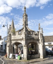 Market Cross dating from 1490 in Malmesbury, Wiltshire, England, UK