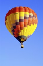 Colourful hot air balloon, Montgolfiade in Warstein, Warstein, Federal Republic of Germany