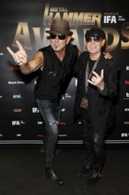 Rudi Schenker and Klaus Meine from the Scorpions at the Metal Hammer Awards 2024 in the Uber Eats