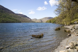 Landscape view of Lake Buttermere, Cumbria, England, UK