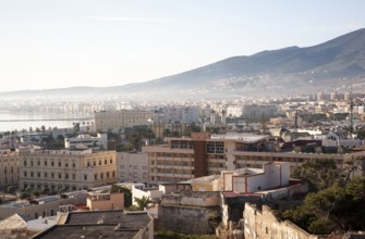 Morning view over the city Melilla autonomous city state Spanish territory in north Africa, Spain,