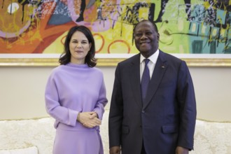 Annalena Bärbock (Alliance 90/The Greens), Federal Foreign Minister, and Alassane Dramane Ouattara,