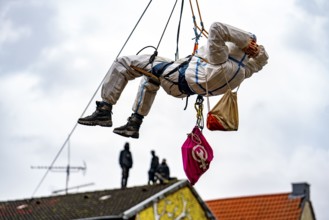 Beginning of the eviction of the Lützerath hamlet, camp of climate activists and squatters, at the