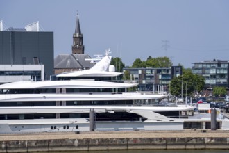 Oceanco shipyard in Alblasserdam, specialising in the construction of mega yachts, luxury yachts,