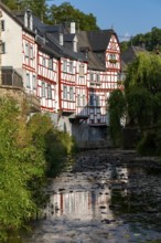 Monreal, idyllic half-timbered village in the Elz valley, in the district of Mayen-Koblenz in