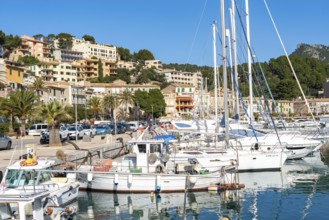 Coastal town of Port de Sóller in the north-west of the island, near Alconàsser, Serra de