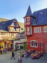 Outdoor catering, Alter Posthof, Bacharach am Rhein, UNESCO World Heritage Upper Middle Rhine