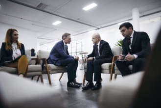 Christian Lindner (FDP), Federal Minister of Finance, meets Mehmet Simsek, Minister of Finance of