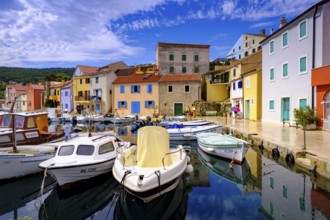 Rovenska harbour, Veli Losinj, near Mali Losinj, island of Losinj, Kvarner Gulf Bay, Croatia,