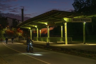 The Nordbahntrasse, a cycle path, footpath, on a former 22 km long railway line, along the