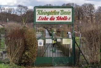 Allotment garden association Liebe die Scholle e.V. Entrance, in Duisburg-Meidrich, North