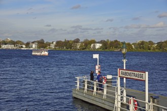 Europe, Germany, Hamburg, City, Outer Alster Lake, Rabenstrasse jetty, Hamburg, Hamburg, Federal