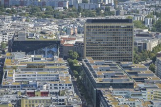 City panorama, Zimmerstraße, Kochstraße, Axel-Springer-Verlag, Mitte, Berlin, Germany, Europe