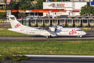 A Clic ATR 72-600 aircraft with registration HK-5322 at Enrique Olaya Herrera Airport in Medellin,