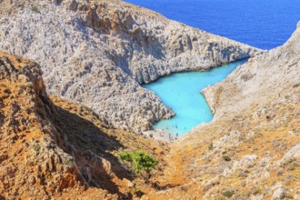 Seitan limania beach, Chania, Crete, Greek Islands, Greece, Europe