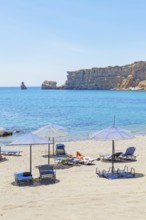 Small Triopetra beach, Triopetra, Southern Crete, Crete, Greek Islands, Greece, Europe