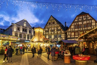 Christmas market in Unna, North Rhine-Westphalia, Germany, Europe