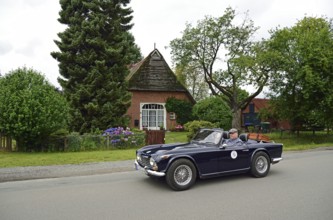 Europe, Germany, Lower Saxony, Lower Elbe Classics, classic car tour, Triumph TR 4, built in 1966,