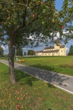 Oberzell, Reichenau Island, St. George's Parish Church, UNESCO World Heritage Site, pumpkin sale,